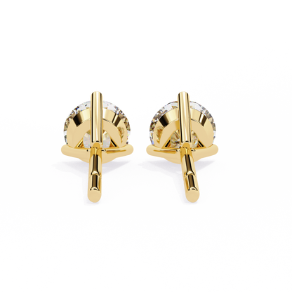 Orbitara Round Cut Solitaire Studs
