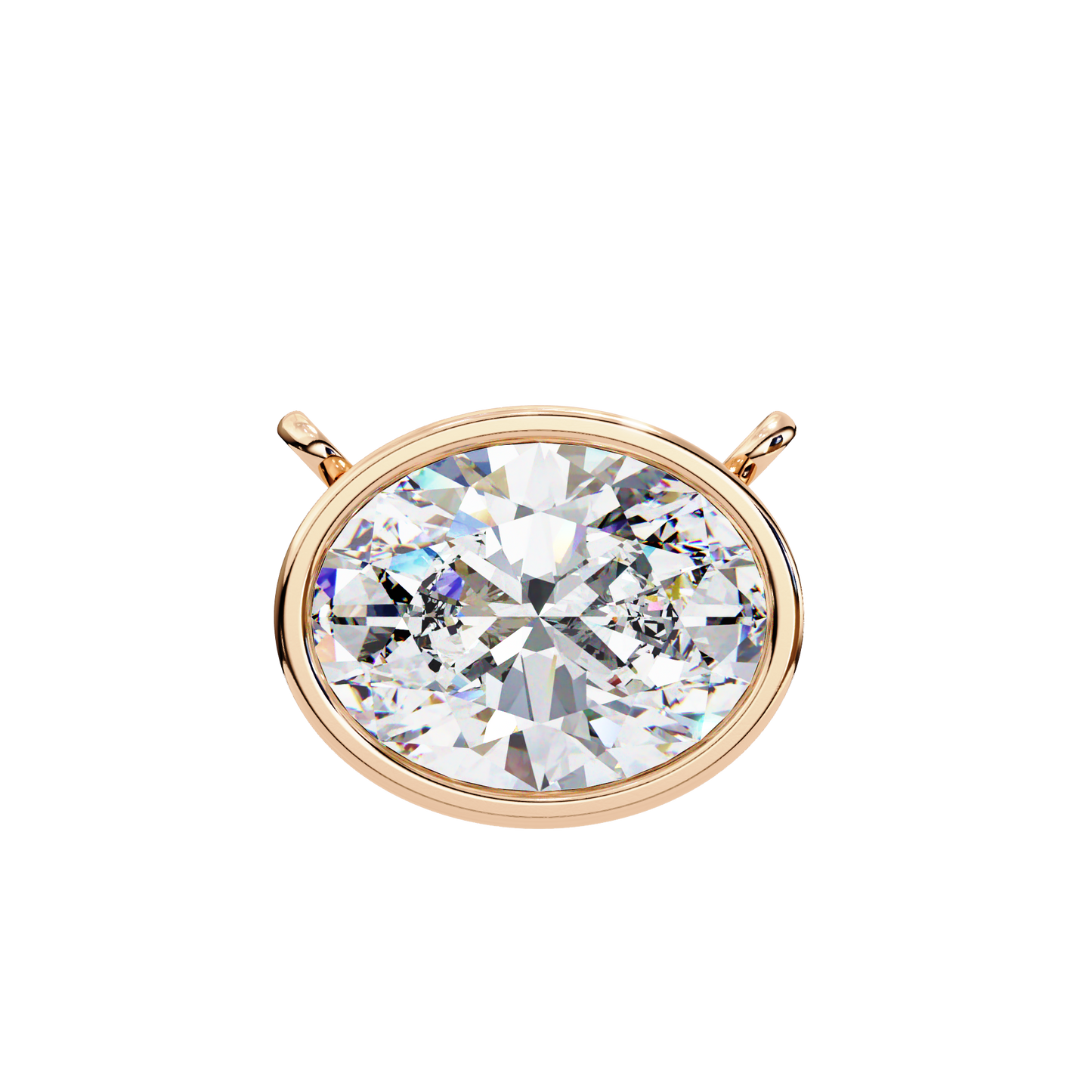 Rosalía Velloré Oval Solitaire Pendant