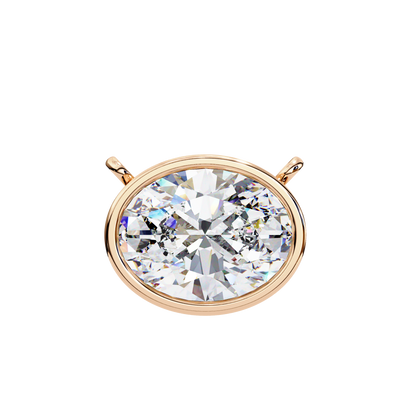 Rosalía Velloré Oval Solitaire Pendant