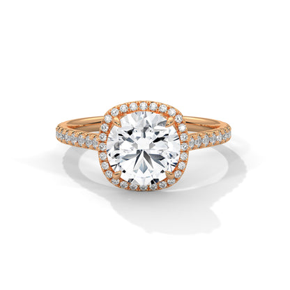 Whispering Pearl Solitaire Ring