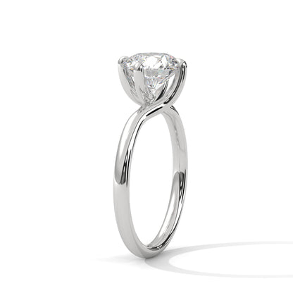 Classic Round Solitaire Diamond Ring  – Pure Elegance