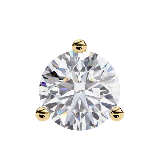 Orbitara Round Cut Solitaire Studs