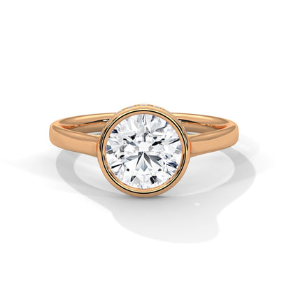 Prismatic Echo Round Diamond Ring