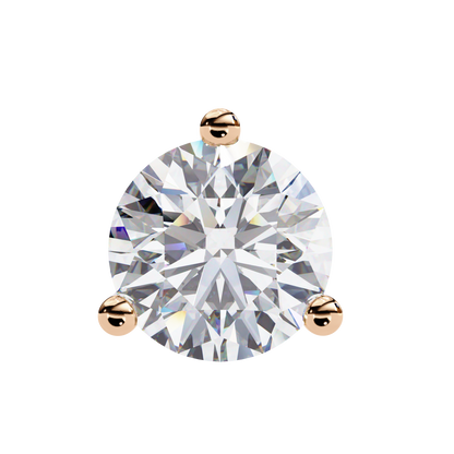 Orbitara Round Cut Solitaire Studs