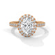 Regal Halo Oval-Cut Diamond Ring