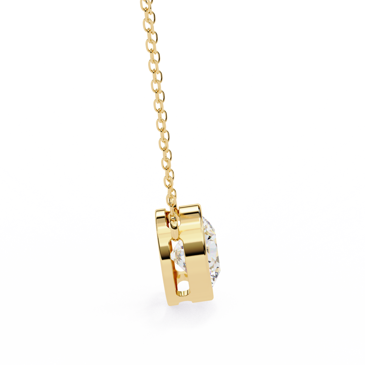 Viennette Opulenza Round Solitaire Pendant