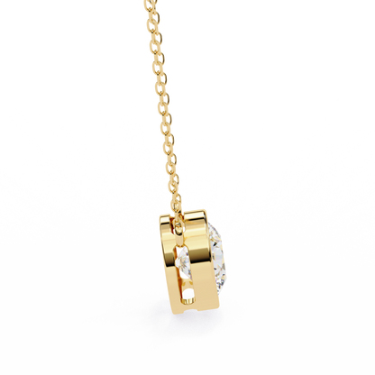 Viennette Opulenza Round Solitaire Pendant