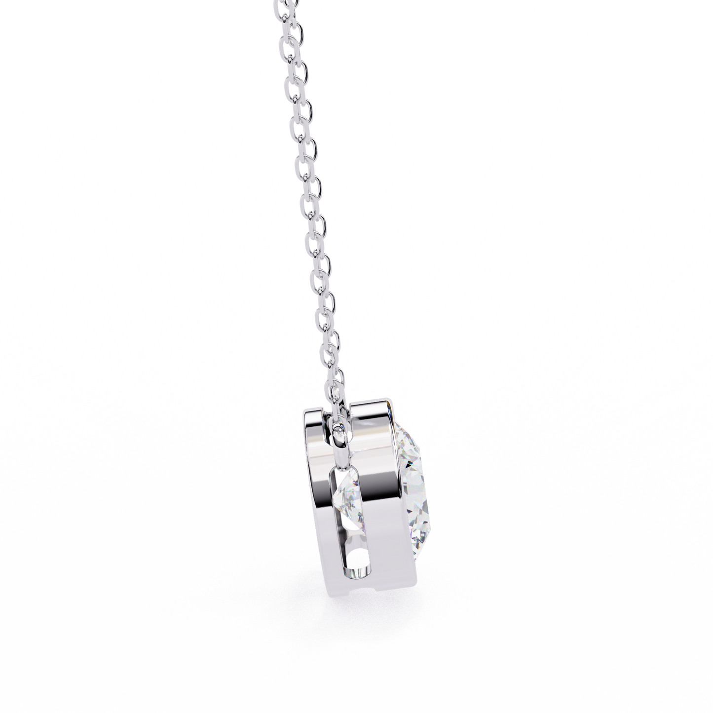 Viennette Opulenza Round Solitaire Pendant