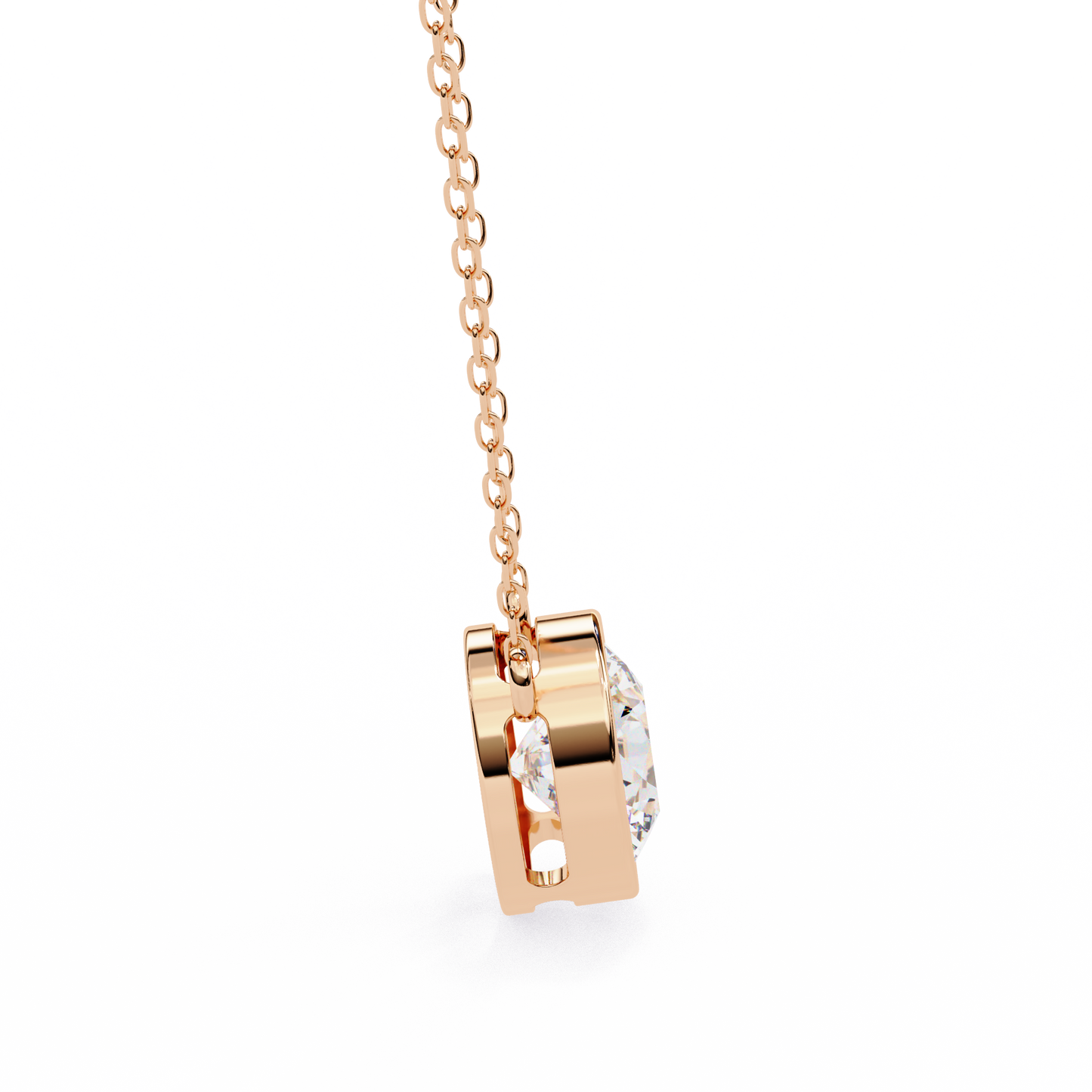 Viennette Opulenza Round Solitaire Pendant