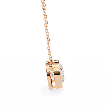 Viennette Opulenza Round Solitaire Pendant