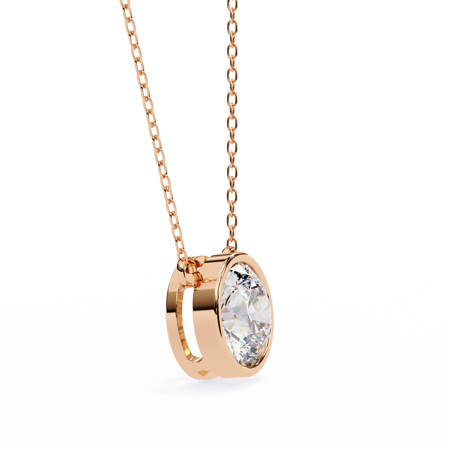 Viennette Opulenza Round Solitaire Pendant