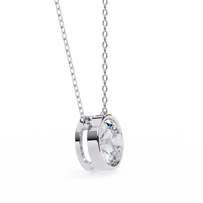 Viennette Opulenza Round Solitaire Pendant