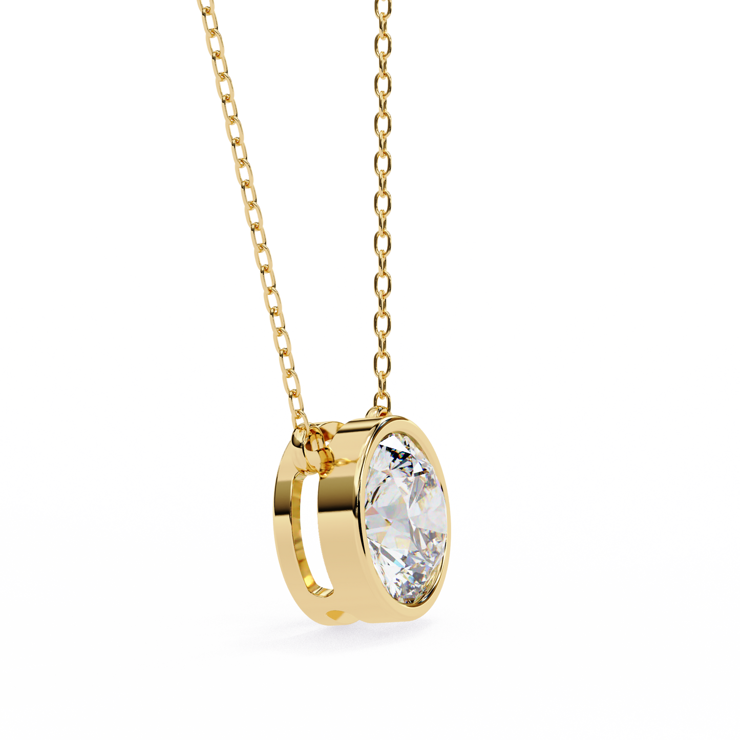 Viennette Opulenza Round Solitaire Pendant
