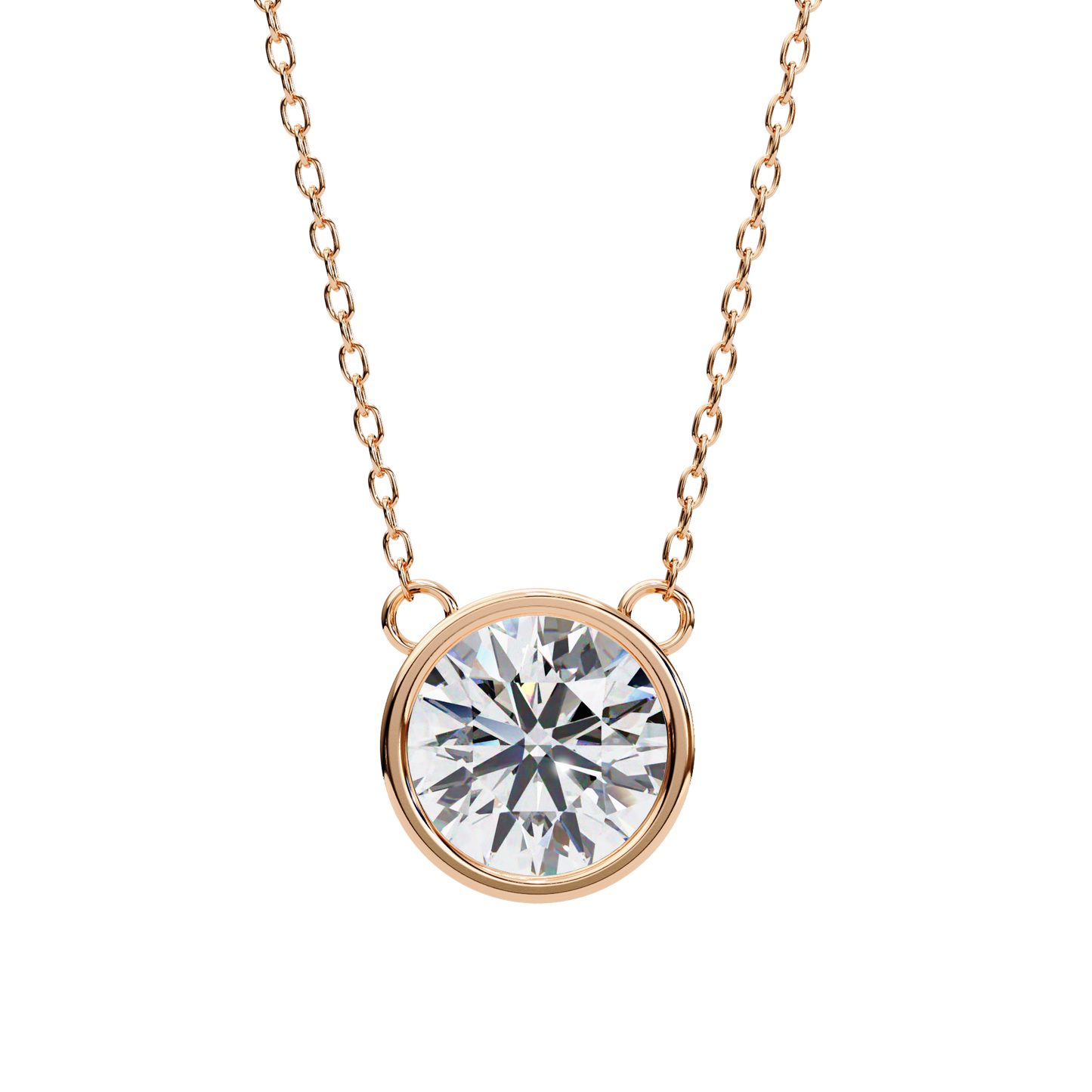 Viennette Opulenza Round Solitaire Pendant