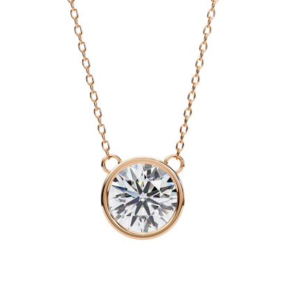 Viennette Opulenza Round Solitaire Pendant