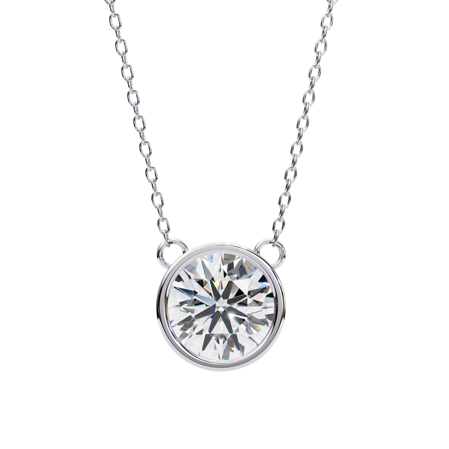 Viennette Opulenza Round Solitaire Pendant