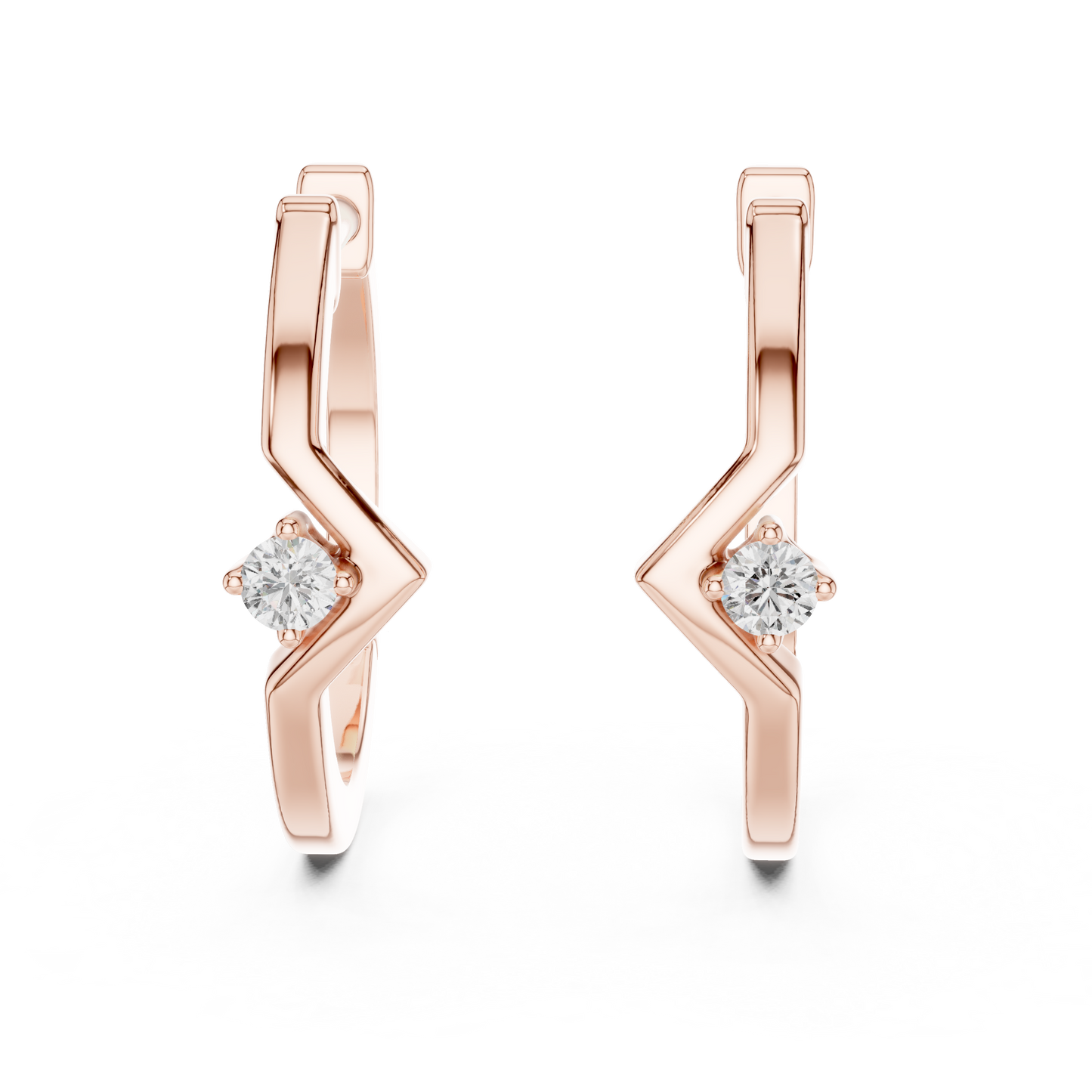 Modern Twist Diamond Studs