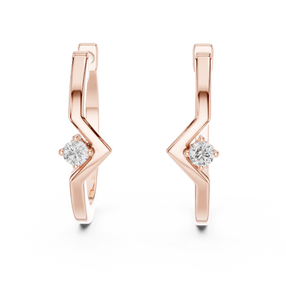 Modern Twist Diamond Studs