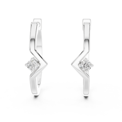 Modern Twist Diamond Studs