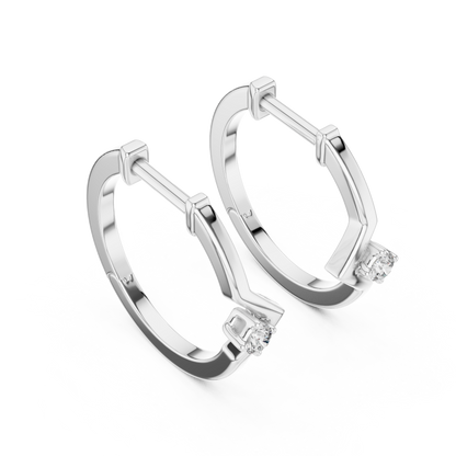 Modern Twist Diamond Studs