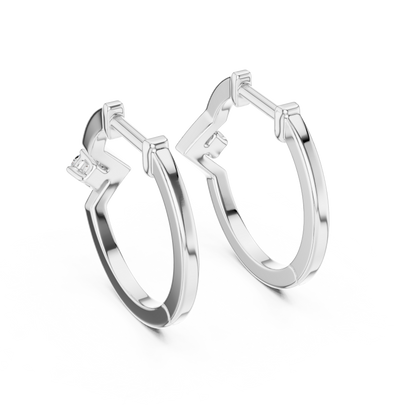 Modern Twist Diamond Studs