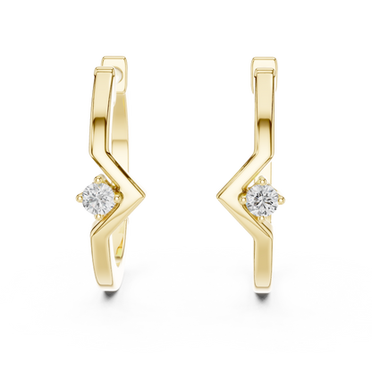 Modern Twist Diamond Studs