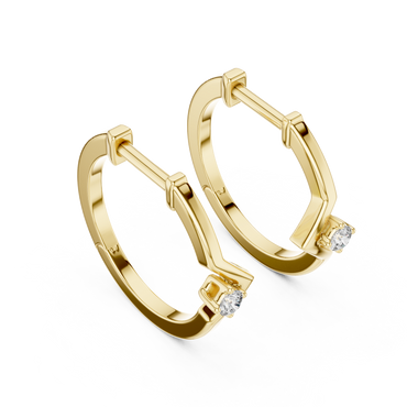 Modern Twist Diamond Studs