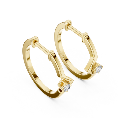 Modern Twist Diamond Studs