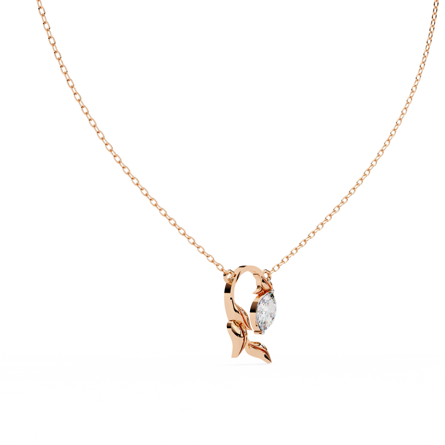 Aveline Rose Marquise Pendant