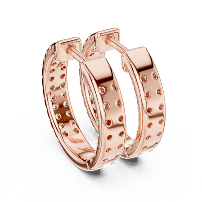 Grandeur Diamond-Encrusted Hoops