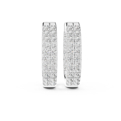 Grandeur Diamond-Encrusted Hoops