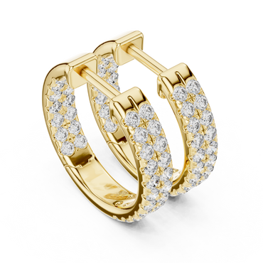 Grandeur Diamond-Encrusted Hoops