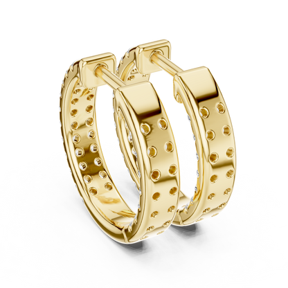 Grandeur Diamond-Encrusted Hoops