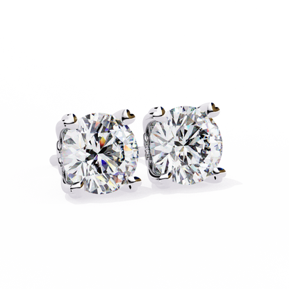 Vento di Stelle Round Solitaire Diamond Studs