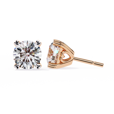 Vento di Stelle Round Solitaire Diamond Studs