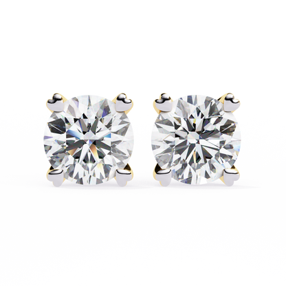 Vento di Stelle Round Solitaire Diamond Studs