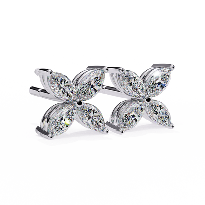 Moon Petals Diamond Earrings