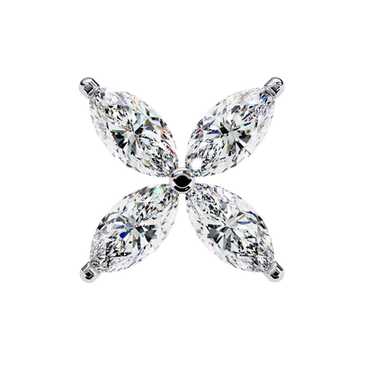 Moon Petals Diamond Earrings