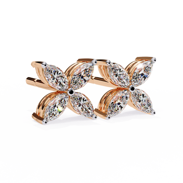 Moon Petals Diamond Earrings