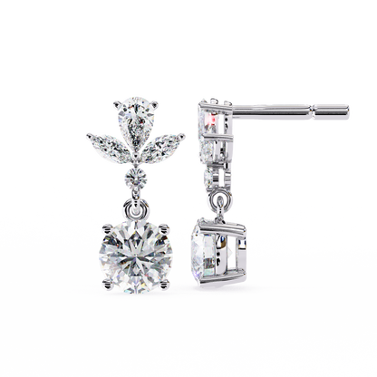 Eternal Drop Solitaire Earrings