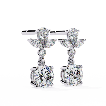Eternal Drop Solitaire Earrings