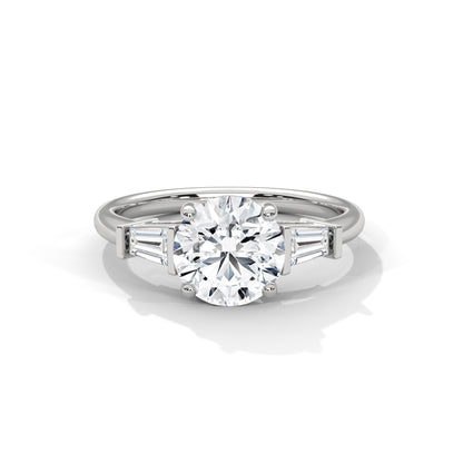 Splender Baguette Three-Stone Diamond Ring