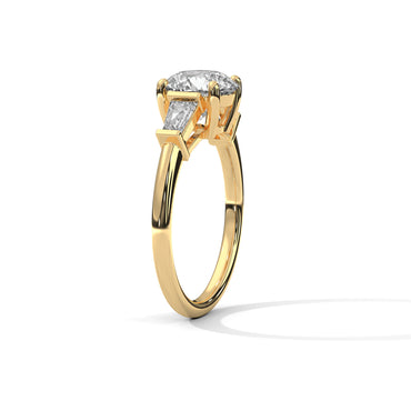 Splender Baguette Three-Stone Diamond Ring
