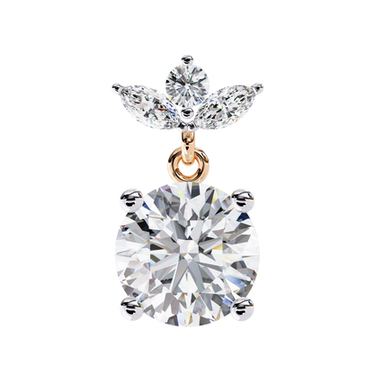 Pure Flow Solitaire Drop Earrings