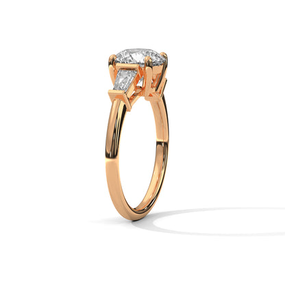 Splender Baguette Three-Stone Diamond Ring