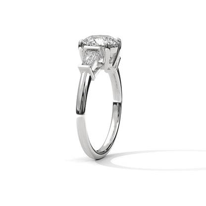 Splender Baguette Three-Stone Diamond Ring