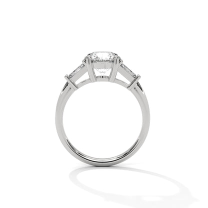 Splender Baguette Three-Stone Diamond Ring