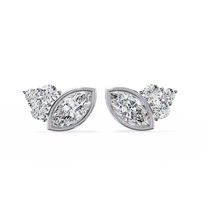 Eternal Leaf Diamond Studs