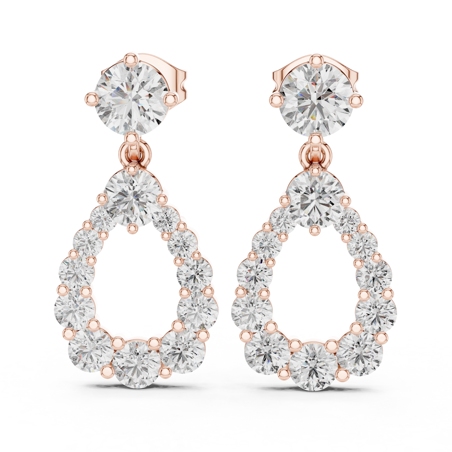 Aurielle Halo - The Circle of Light Diamond Earrings
