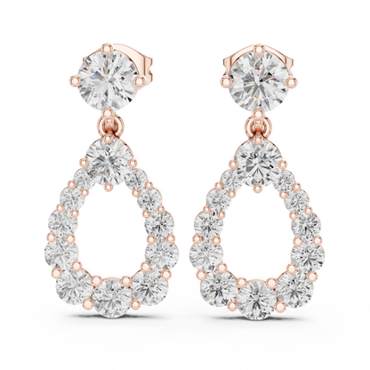 Aurielle Halo - The Circle of Light Diamond Earrings